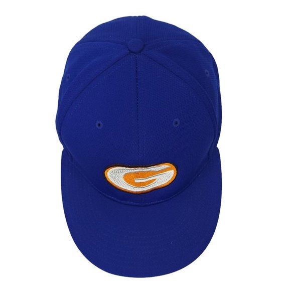Richardson Dryve PTS40 Fitted Cap Adult Size L XL Trucker Hat Blue Orange - Picture 8 of 10